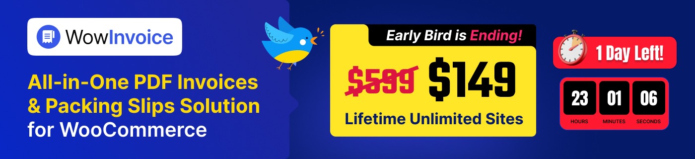 An Early Bird deal image